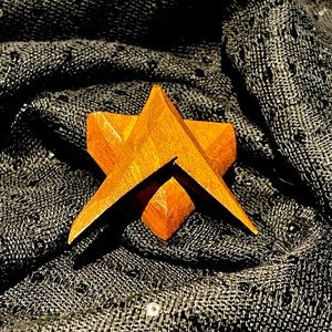 Star Trek Pin - Vintage Wood Handmade